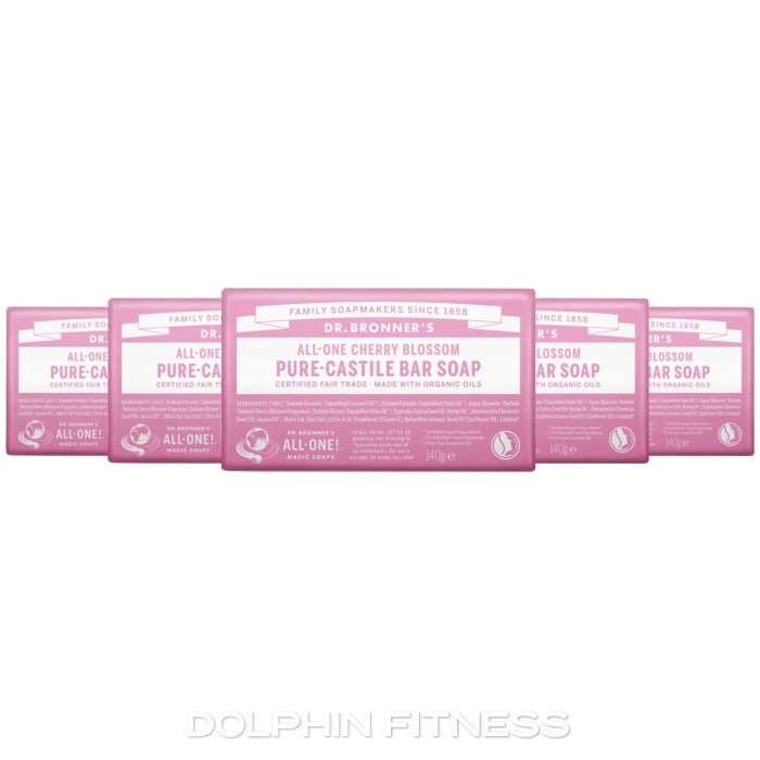 Dr. Bronner's AllOne Cherry Blossom PureCastile Bar Soap 12 x 140g