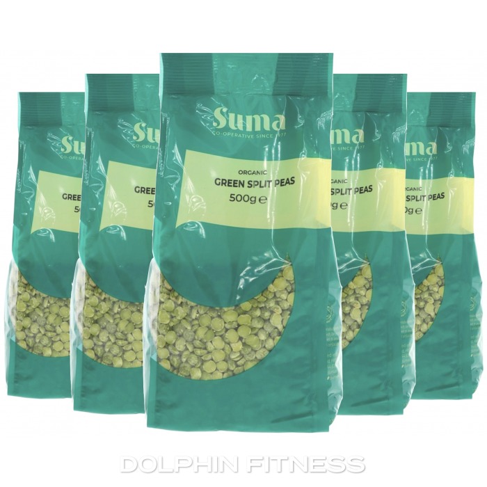 Suma Organic Green Split Peas 6 x 500g