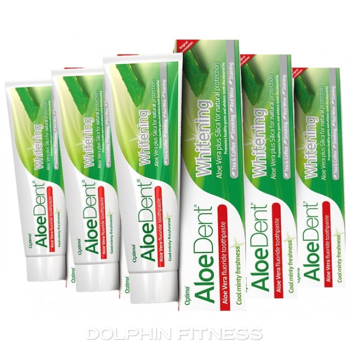 Aloe Dent Whitening Aloe Vera Fluoride Toothpaste 6 X 100 Ml 3994