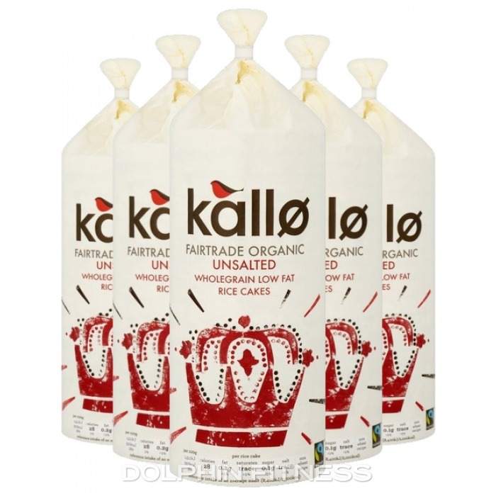 Kallo Unsalted Rice Cakes (12 x 130g)