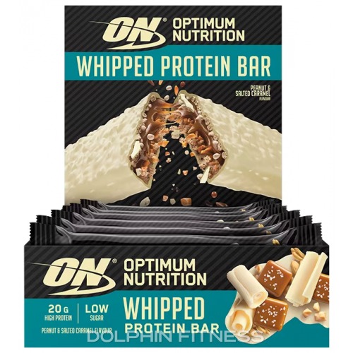 Optimum Nutrition Whipped Protein Bar (10 Bars) Peanut & Salted Caramel