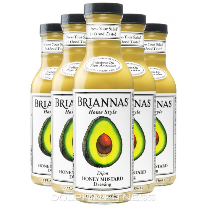 Briannas Dijon Honey Mustard Dressing 6 x 355 ml