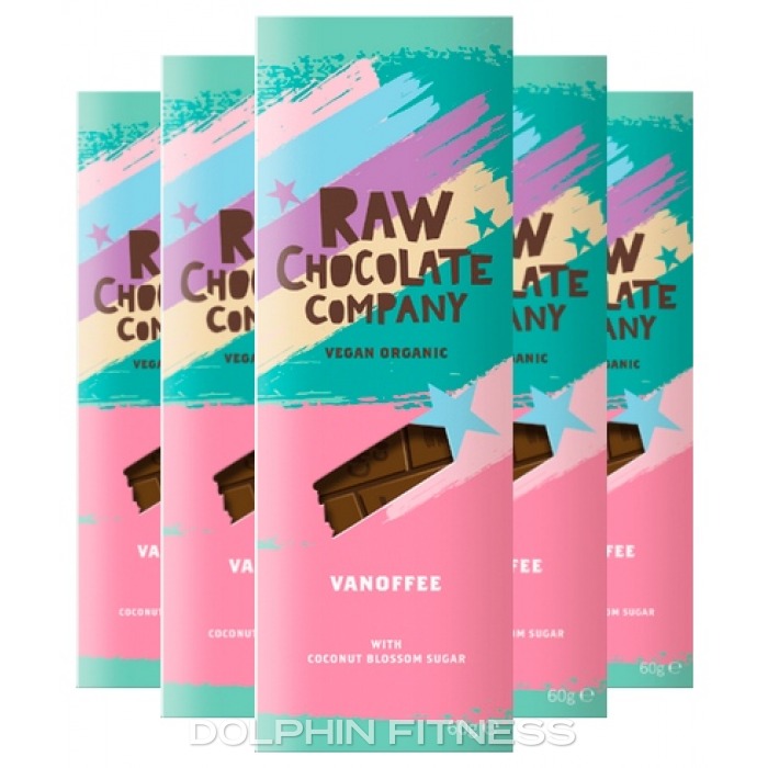 The Raw Chocolate Company Organic Vegan Vanoffee Raw Chocolate Bar 10 x 60g