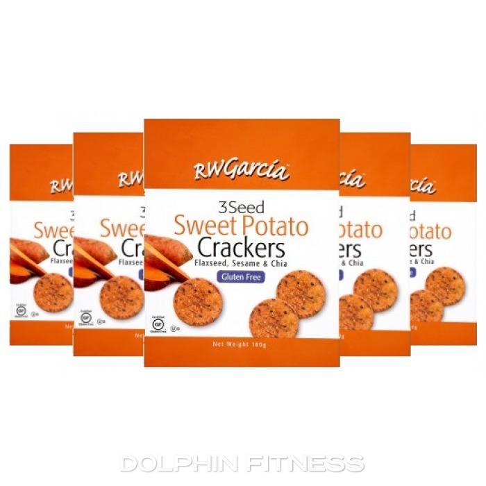 RW Garcia 3 Seed Sweet Potato Crackers (6 x 180g)