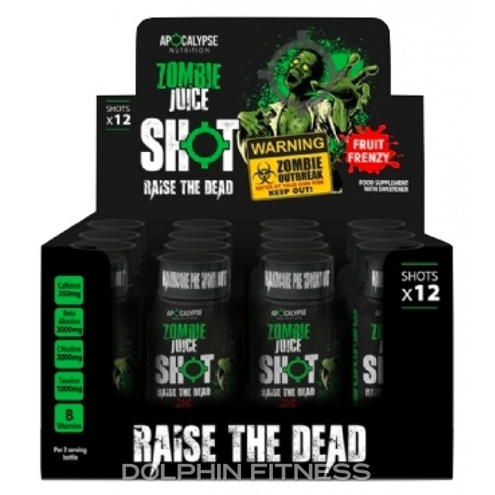 Apocalypse Nutrition Zombie Juice Shot Raise The Dead 12 x 65 ml
