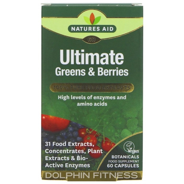 Natures Aid Ultimate Greens & Berries 60 Capsules