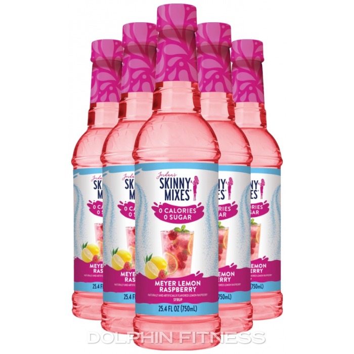 Jordan's Skinny Syrups Meyer Lemon Raspberry 6 x 750 ml