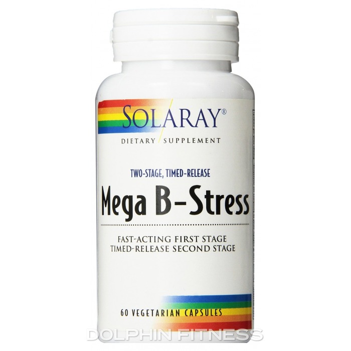 Solaray Two Stage Mega B-Stress 60 Vegetarian Capsules