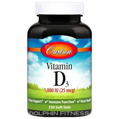 Carlson Labs Vitamin D3 1000 IU 250 Softgels