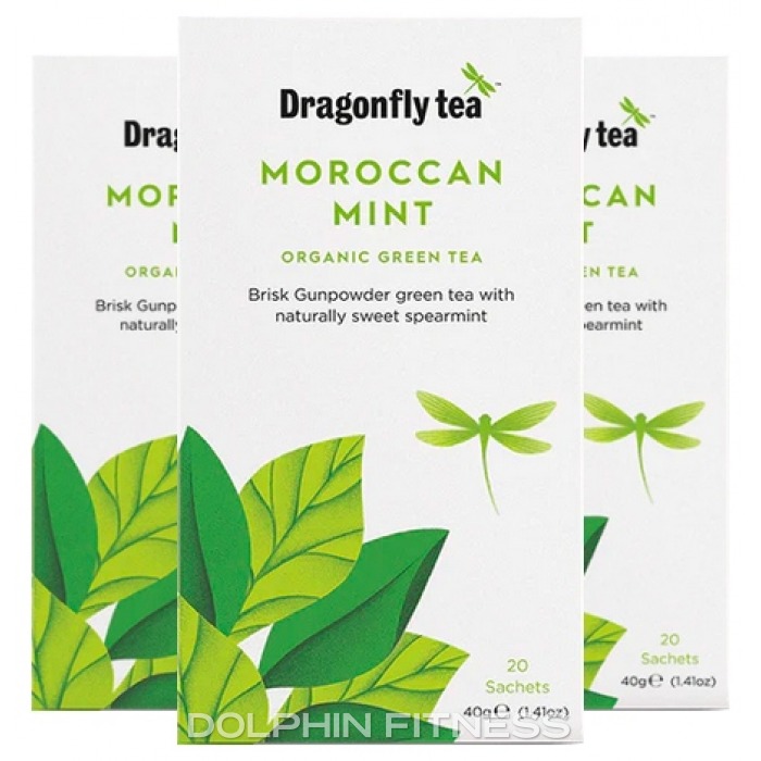 Dragonfly Tea Organic Moroccan Mint Green Tea 4 x 20 Teabags