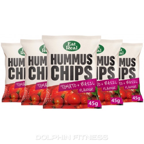 Eat Real Hummus Chips Tomato & Basil (12 x 45g)