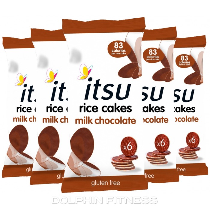 Itsu Milk Chocolate Coated Rice Cakes 6 x 100g