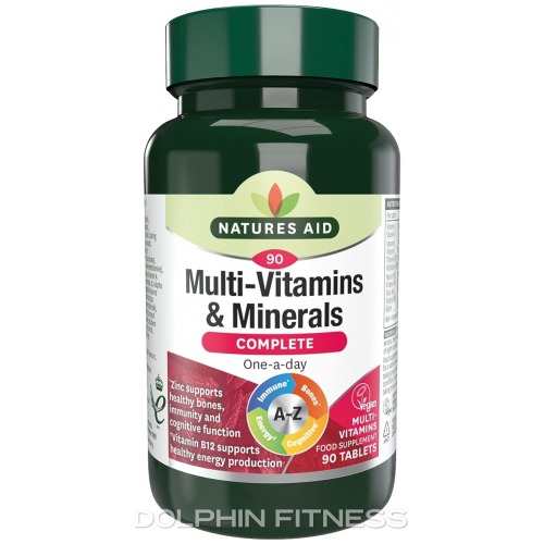 Natures Aid Complete Multi-Vitamins & Minerals 90 Tablets