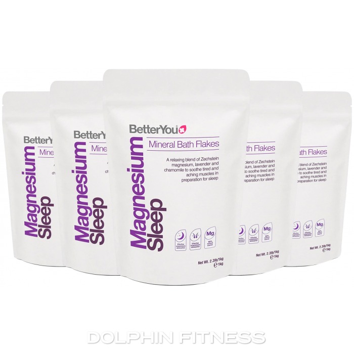 BetterYou Magnesium Sleep Bath Flakes 6 x 1 kg