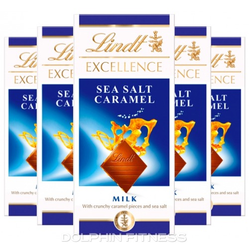 Lindt Excellence Milk Sea Salt Caramel Chocolate 20 X 100g 5778