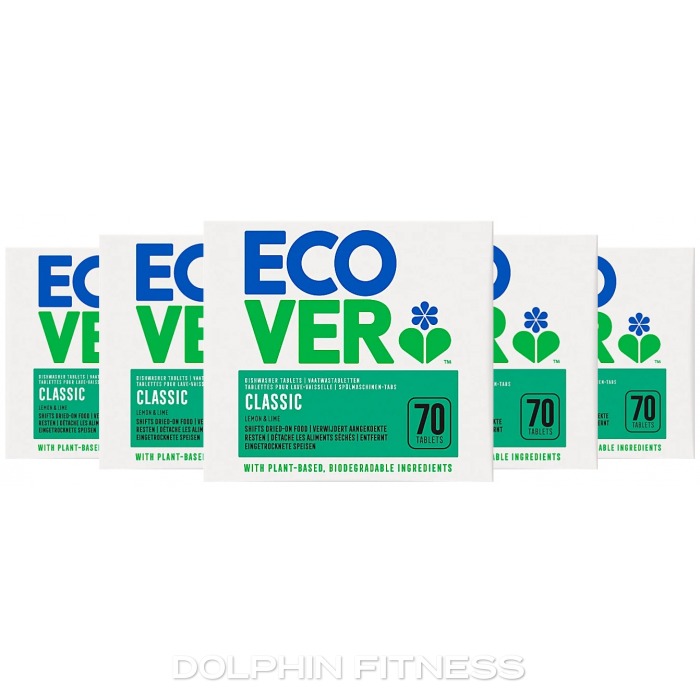 Ecover Classic Dishwasher Tablets Lemon & Lime (5 x 70 Tablets)