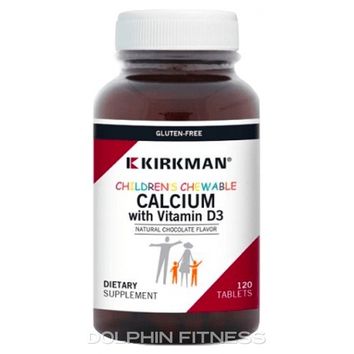 Kirkman Children's Chewable Calcium with Vitamin D3 120 Chewable Tablets