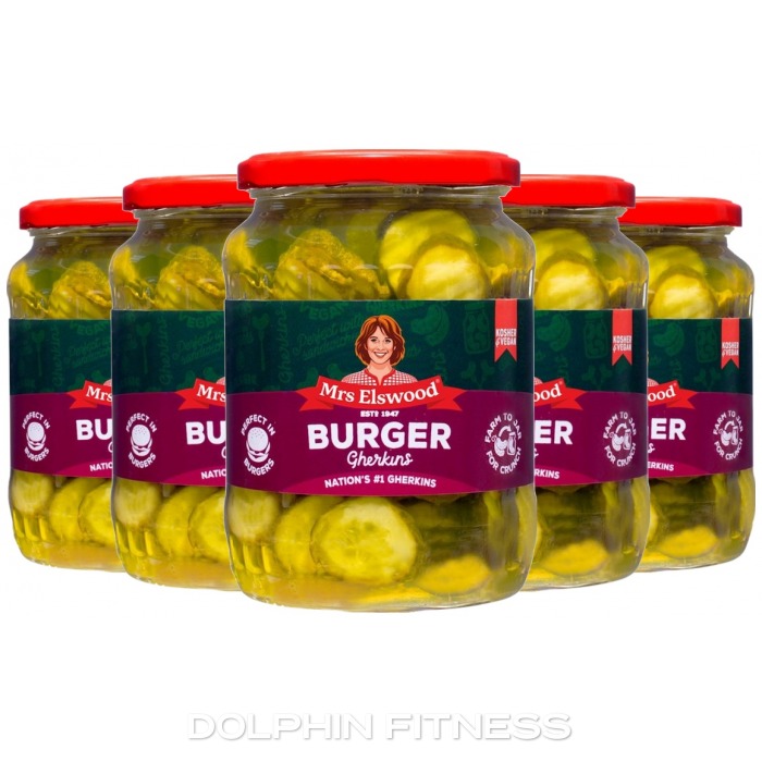 Mrs Elswood Burger Gherkins 6 x 670g