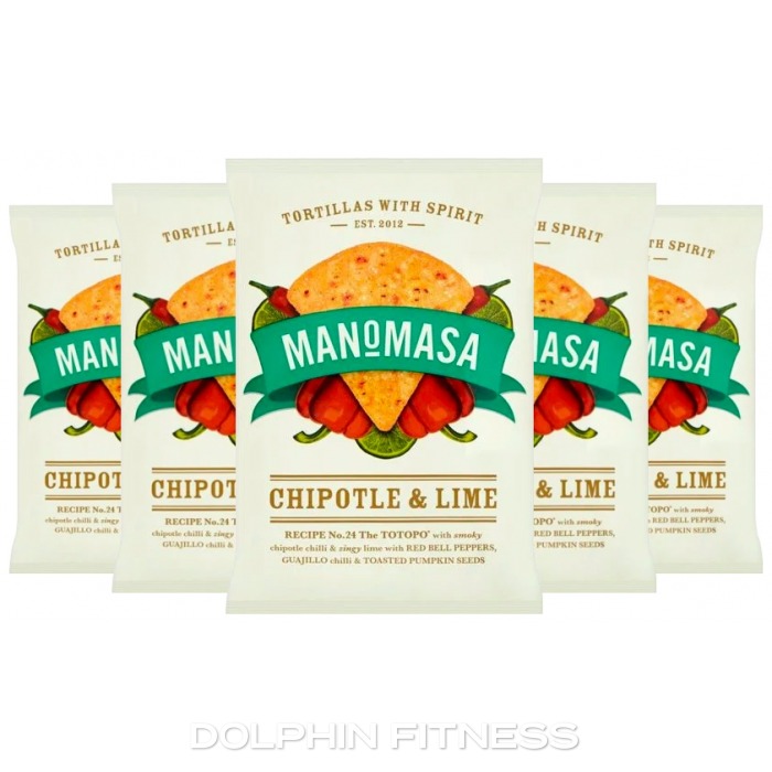 Manomasa Chipotle & Lime Tortilla Chips 10 x 140g