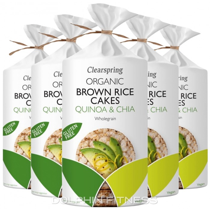Clearspring Organic Brown Rice Cakes Quinoa & Chia 6 x 120g