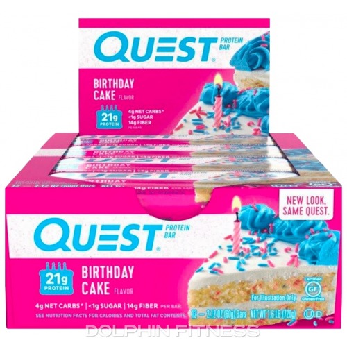 Quest Birthday Cake Bar 12 Bars