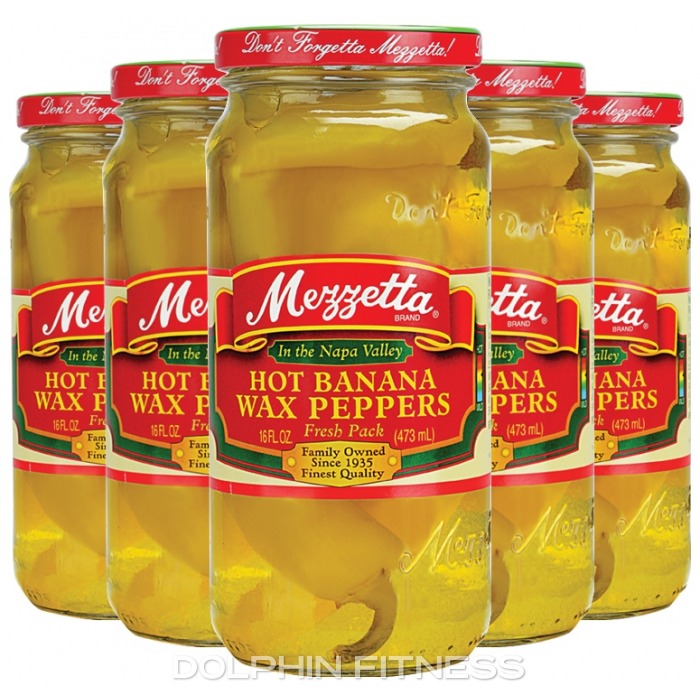 Mezzetta Hot Banana Wax Peppers 6 x 473 ml