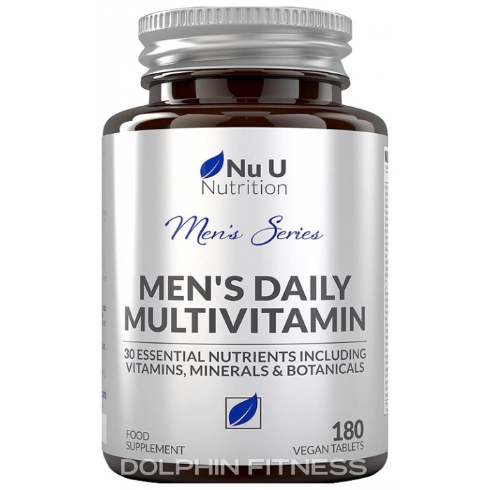 Nu U Nutrition Men's Daily Multivitamin 180 Vegan Tablets
