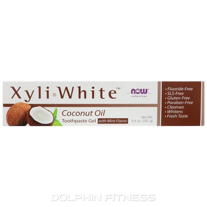 NOW XyliWhite Coconut Oil Toothpaste Gel With Mint Flavor 181g
