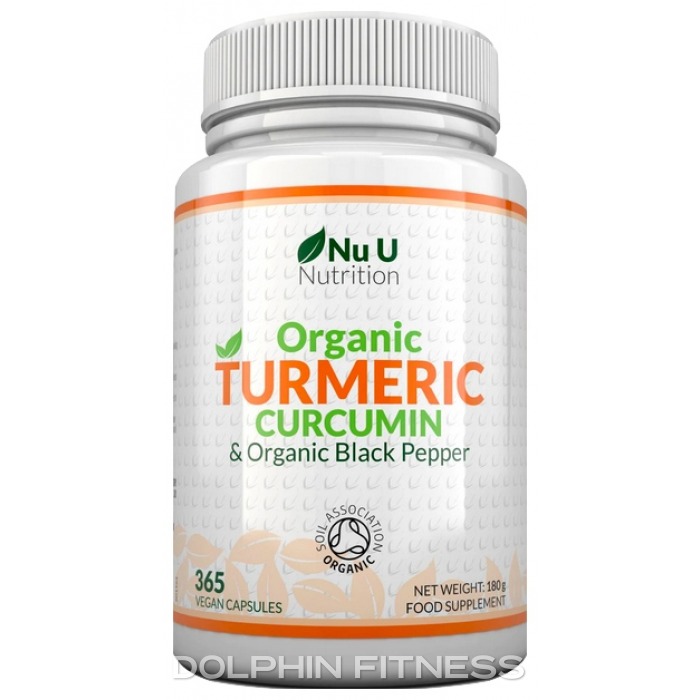 Nu U Nutrition Organic Turmeric Curcumin & Organic Black Pepper 365