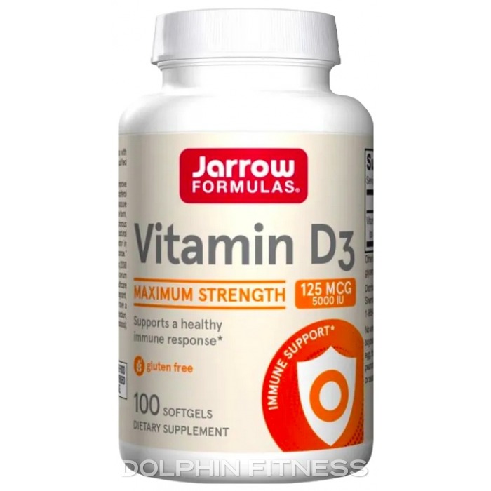 Jarrow Formulas Vitamin D3 5000 IU 100 Softgels