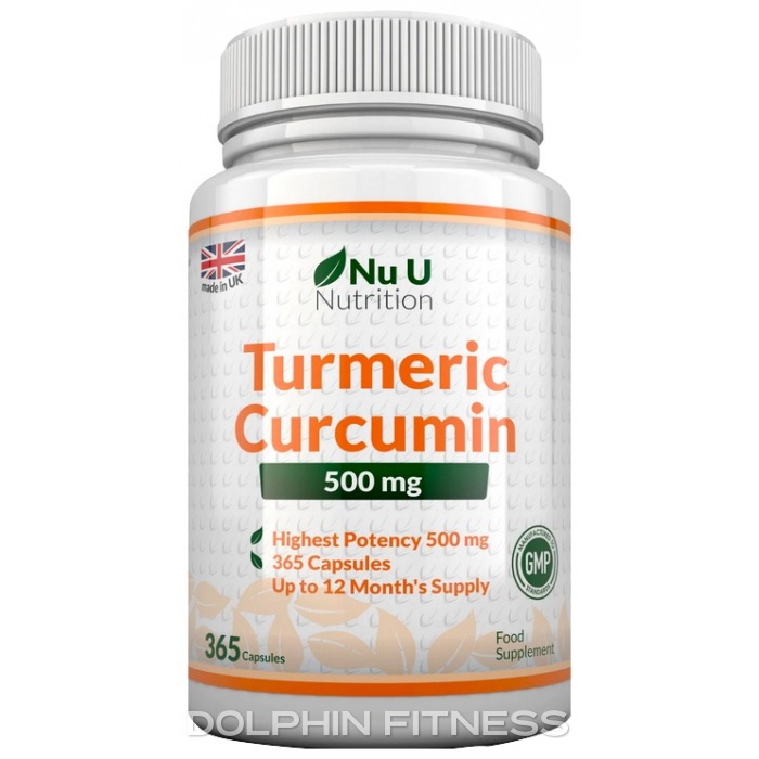 Nu U Nutrition Turmeric Curcumin 500 mg 365 Capsules