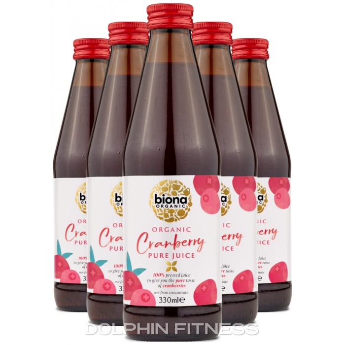 Biona Organic Cranberry Pure Pressed Juice 6 x 330 ml