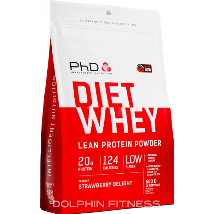 Diet Whey Protein Powder Strawberry Delight - Strawberry Delight flavor protein powder by PhD